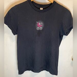 A Dirty Job x Christopher Moore 2006 Book Release Skull Baby Tee Shirt Top